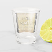 Das elegante 27. Musikfestival Schnapsglas (Rückseite)