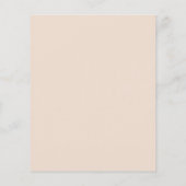 Das elegante Brautparty Rosa Rosa Flyer (Hinten)