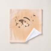 Das elegante Damenhandtuch Badhandtuch Set (Waschlappen)