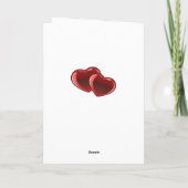 Das elegante Design des Valentinstag Feiertagskarte (Rückseite)