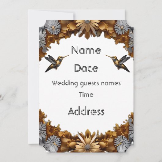 Das elegante Design Einladung (Vorderseite)