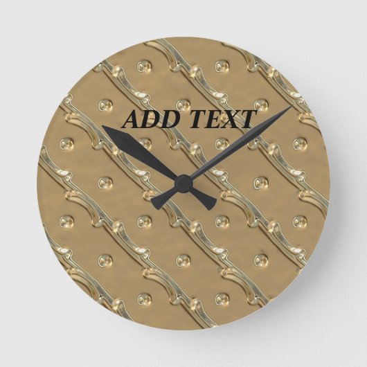 Das elegante Design Runde Wanduhr (Vorderseite)