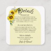 Das elegante Foto mit weißer Sonnenblume Begleitkarte (Vorderseite)