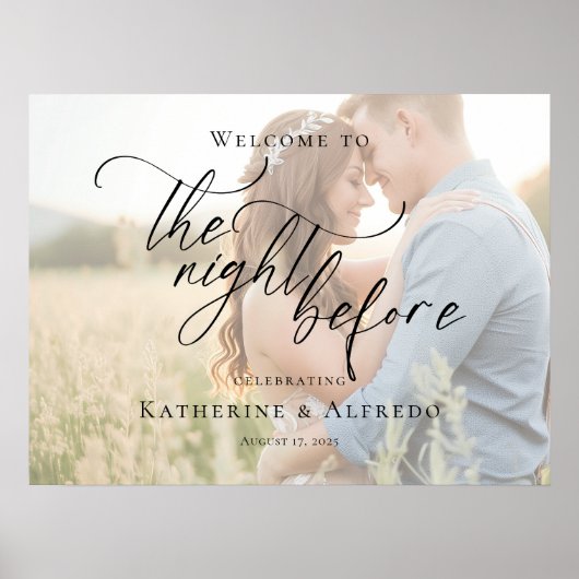 Das elegante Foto Night Before Probe Poster (Vorne)