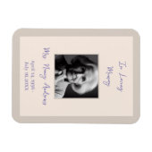 Das elegante Gedächtnis der Beerdigung Magnet (Horizontal)