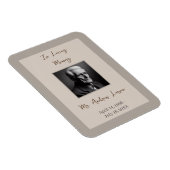 Das elegante Gedächtnis der Beerdigung Magnet (Rechte Seite)