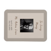 Das elegante Gedächtnis der Beerdigung Magnet (Horizontal)