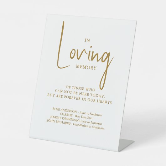 Das elegante Gedächtnis der Erinnerung Sockelschild (Vorderseite)