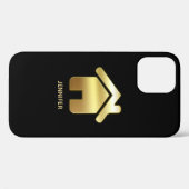 Das elegante Gold House Symbol Real Anwesen Design Case-Mate iPhone Hülle (Rückseite (Horizontal))