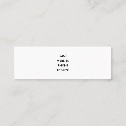 Das elegante Gold House Symbol Real Anwesen Design Mini Visitenkarte (Rückseite)