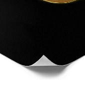 Das elegante Gold House Symbol Real Anwesen Design Poster (Ecke)