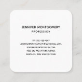 Das elegante Gold House Symbol Real Anwesen Design Quadratische Visitenkarte (Rückseite)