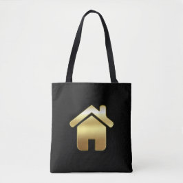 Das elegante Gold House Symbol Real Anwesen Design Tasche