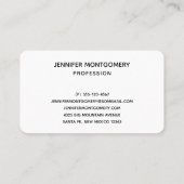 Das elegante Gold House Symbol Real Anwesen Design Visitenkarte (Rückseite)