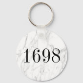 Das elegante Hotel aus weißem Marmor zählt zu den  Schlüsselanhänger (Rückseite)