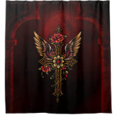 Das elegante Kreuz Duschvorhang (Vorderseite)