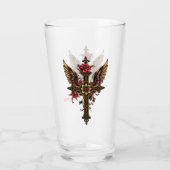 Das elegante Kreuz Glas (Rückseite)