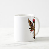 Das elegante Kreuz Kaffeetasse (VorderseiteRechts)