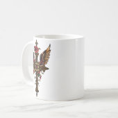 Das elegante Kreuz Kaffeetasse (Vorderseite Links)