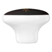 Das elegante Kreuz Keramikknauf (Seitenansicht)