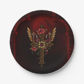 Das elegante Kreuz Pappteller (Vorderseite)