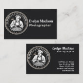 Das elegante Logo des chinesischen Koch mit tradit Visitenkarte (Vorne/Hinten)