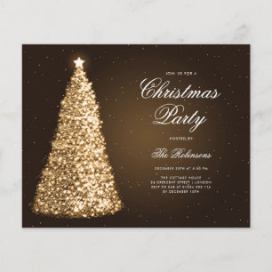 Das elegante Menü des Goldbaumes für die Einladung