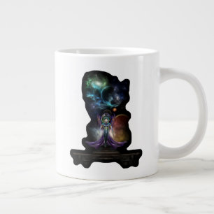 Das elegante Porträt des Fraktals von Trilia Jumbo-Tasse