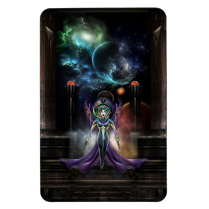 Das elegante Porträt des Fraktals von Trilia Magnet