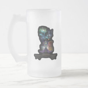 Das elegante Porträt des Fraktals von Trilia Mattglas Bierglas
