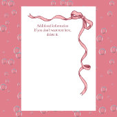 Das elegante rosa Party der Frauen Einladung