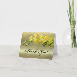 Das elegante schicke bezaubernde Blumen Platin Dankeskarte