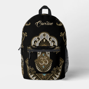 Das elegante Schild Ohm. Bedruckter Rucksack