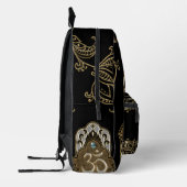 Das elegante Schild Ohm. Bedruckter Rucksack (Links)