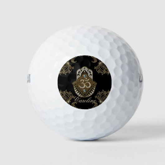 Das elegante Schild Ohm. Golfball (Vorderseite)
