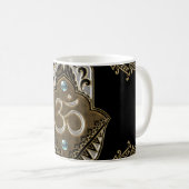 Das elegante Schild Ohm. Kaffeetasse (VorderseiteRechts)