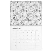 Das elegante Schwarz-Weiß-Design mit Stil Kalender (Feb 2027)
