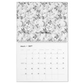 Das elegante Schwarz-Weiß-Design mit Stil Kalender (Mär 2027)