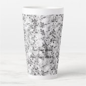 Das elegante Schwarz-Weiß-Design mit Stil Milchtasse (Vorderseite)