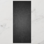 Das elegante viktorianische Hochzeits-Menü blühen Menükarte (Rückseite)