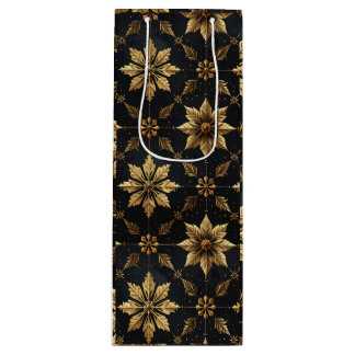 Das elegante Weihnachten - Blume Geschenktüte Für Weinflaschen