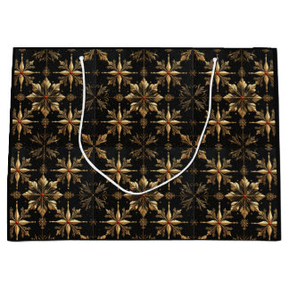 Das elegante Weihnachten - Schwarz Große Geschenktüte