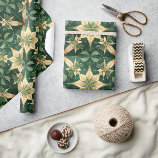 Das elegante Weihnachten - Stern Geschenkpapier (Kunsthandwerk)