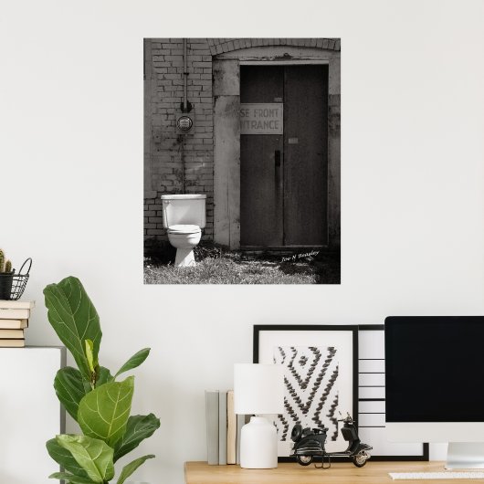 Das elektrische Gebäude Poster (Heimbüro)