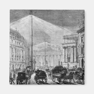 Das elektrische Licht am Villenhaus Magnet