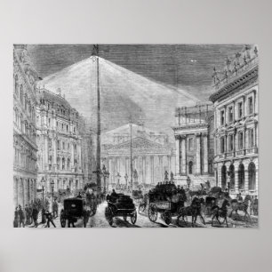Das elektrische Licht im Mansion House Poster