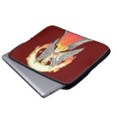 Das Element des Feuer-Laptop-Siebes Laptopschutzhülle (Vorne Knopf)