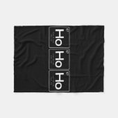 Das Element des Weihnachts-Shirts, Lustiges Ho Ho Fleecedecke (Vorderseite (Horizontal))