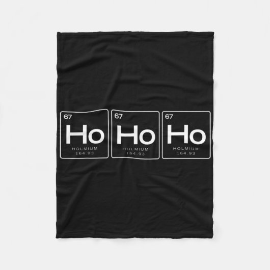 Das Element des Weihnachts-Shirts, Lustiges Ho Ho Fleecedecke (Vorderseite)