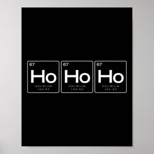 Das Element des Weihnachts-Shirts, Lustiges Ho Ho Poster